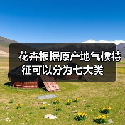 花卉根据原产地气候特征可以分为七大类（图4）