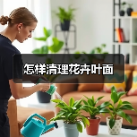 怎样清理花卉叶面