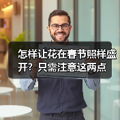 怎样让花在春节照样盛开？只需注意这两点（图4）