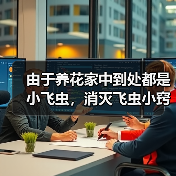 由于养花家中到处都是小飞虫，消灭飞虫小窍门有哪些（图1）