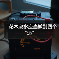 花木浇水应当做到四个“适”（图1）