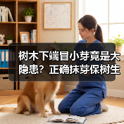 树木下端冒小芽竟是大隐患?正确抹芽保树生长(图4) 树木下端冒小芽竟是大隐患?正确抹芽保树生长(图4)