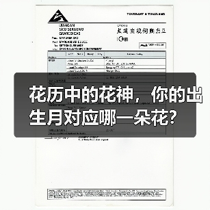 花历中的花神,你的出生月对应哪一朵花?(图2) 花历中的花神,你的出生月对应哪一朵花?(图2)