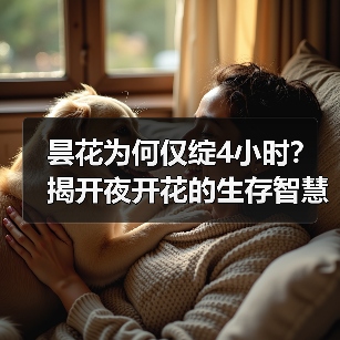 昙花为何仅绽4小时?揭开夜开花的生存智慧(图1) 昙花为何仅绽4小时?揭开夜开花的生存智慧(图1)